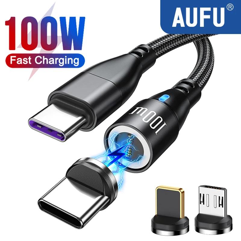 AUFU ׳ƽ USB C  ̺,  ƺ PC Ｚ 5A  , USB C C Ÿ ũ ڼ  ̾, 100W